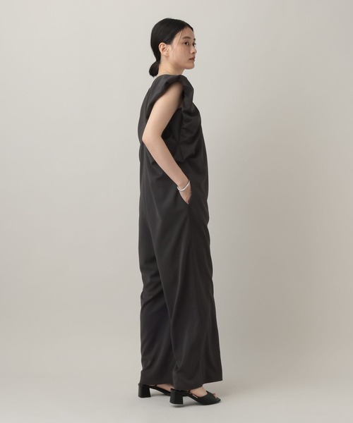A part by（アパートバイ）の「【Sサイズ展開】バルーンソデサロペット（サロペット/オーバーオール・レディース・ブラック/ブラウン・SMALL/MEDIUM）」の18枚目の写真