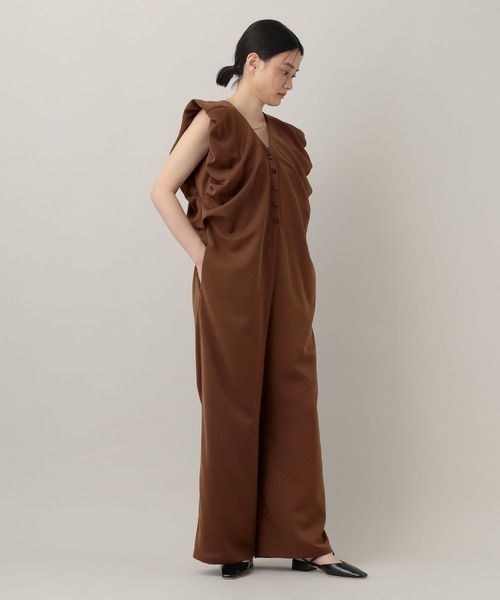 A part by（アパートバイ）の「【Sサイズ展開】バルーンソデサロペット（サロペット/オーバーオール・レディース・ブラック/ブラウン・SMALL/MEDIUM）」の21枚目の写真