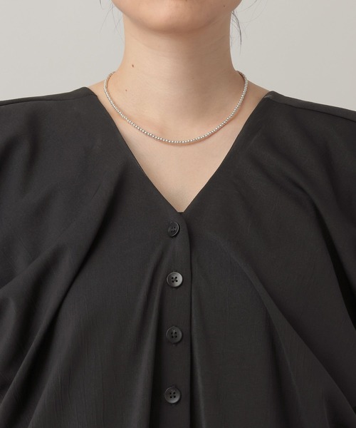 A part by（アパートバイ）の「【Sサイズ展開】バルーンソデサロペット（サロペット/オーバーオール・レディース・ブラック/ブラウン・SMALL/MEDIUM）」の8枚目の写真