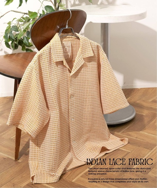 B.C STOCK(ベーセーストック)の「【追加】インドアソートレースシャツ 3(シャツ/ブラウス・メンズ・ブルー/ブラック/オレンジ/ホワイト・MEDIUM/LARGE)」の4枚目の写真