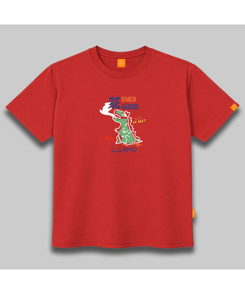 LLAMO(エラモ)の「エナジャイド 半袖Tシャツ 男女共用 ビッグサイズ(Tシャツ/カットソー・メンズ・ホワイト/グレー/レッド/ダークインディゴブルー・SMALL/MEDIUM/LARGE/X-LARGE/2XL/4XL/3XL)」の4枚目の写真