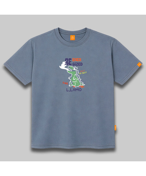 LLAMO(エラモ)の「エナジャイド 半袖Tシャツ 男女共用 ビッグサイズ(Tシャツ/カットソー・メンズ・ホワイト/グレー/レッド/ダークインディゴブルー・SMALL/MEDIUM/LARGE/X-LARGE/2XL/4XL/3XL)」の3枚目の写真