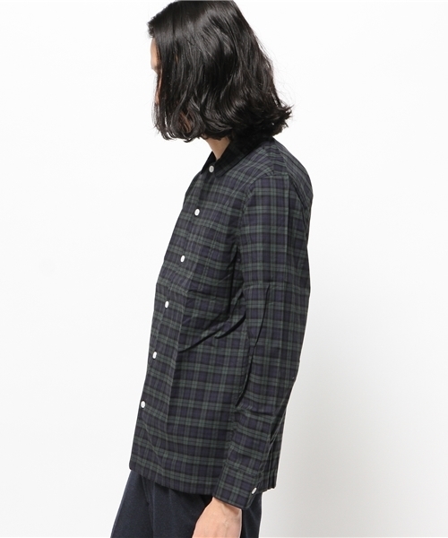 OUTLET（アウトレット）の「【BLOOM&BRANCH】SLEEPYhenryPJSH（シャツ/ブラウス・メンズ・ブラック×グリーン・X-SMALL）」の3枚目の写真