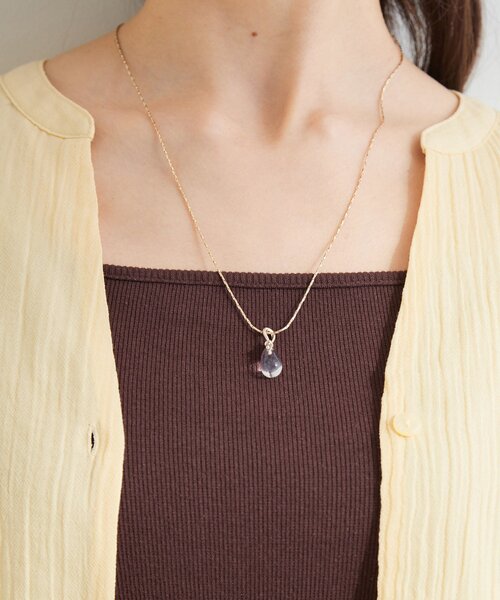 SHOO・LA・RUE(シューラルー)の「【2WAY】クリアノットネックレス(ネックレス・レディース・ピンクゴールド/ゴールド/シルバー・00)」の4枚目の写真