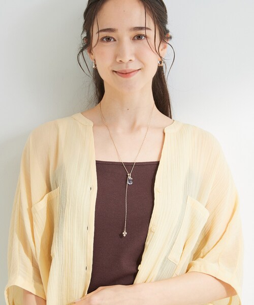 SHOO・LA・RUE(シューラルー)の「【2WAY】クリアノットネックレス(ネックレス・レディース・ピンクゴールド/ゴールド/シルバー・00)」の12枚目の写真