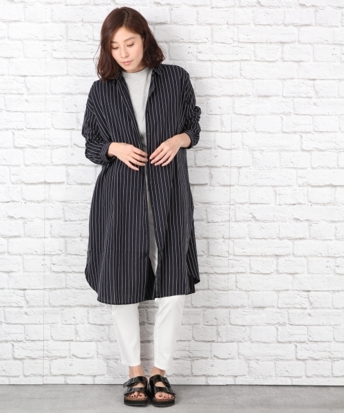 LEPSIM（レプシィム）の「カリフォルニアコットンポケットTシャツLS　712767（Tシャツ/カットソー・レディース・オフホワイト/トップグレー/ダークネイビー・LARGE/MEDIUM）」の10枚目の写真