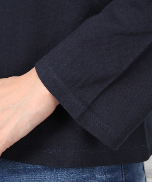 LEPSIM（レプシィム）の「カリフォルニアコットンポケットTシャツLS　712767（Tシャツ/カットソー・レディース・オフホワイト/トップグレー/ダークネイビー・LARGE/MEDIUM）」の7枚目の写真