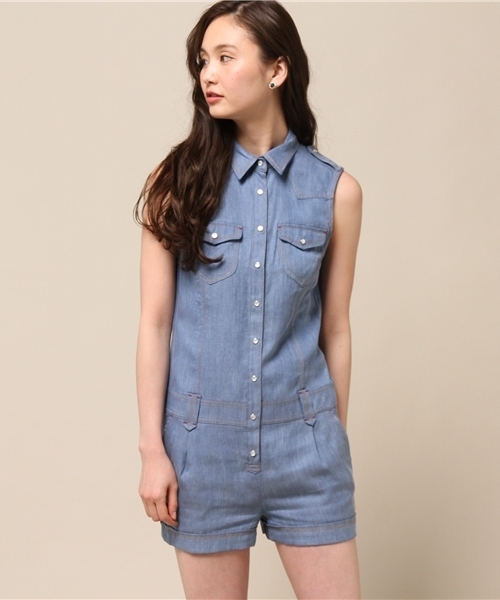 GUILD PRIME(ギルドプライム)の「☆2016S/S GirlsAwardにて山崎紘菜さん着用☆【GUILD PRIME】WOMENS テンセルデニムオールインワン(つなぎ/オールインワン・レディース・ブルー・34/36)」の14枚目の写真