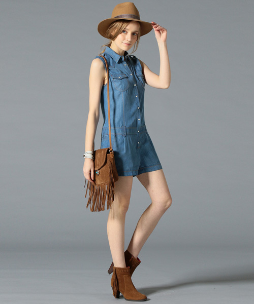 GUILD PRIME(ギルドプライム)の「☆2016S/S GirlsAwardにて山崎紘菜さん着用☆【GUILD PRIME】WOMENS テンセルデニムオールインワン(つなぎ/オールインワン・レディース・ブルー・34/36)」の13枚目の写真