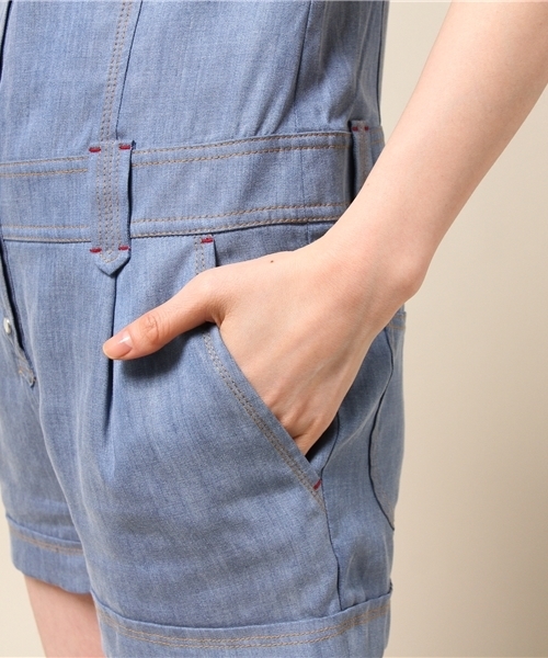 GUILD PRIME(ギルドプライム)の「☆2016S/S GirlsAwardにて山崎紘菜さん着用☆【GUILD PRIME】WOMENS テンセルデニムオールインワン(つなぎ/オールインワン・レディース・ブルー・34/36)」の7枚目の写真