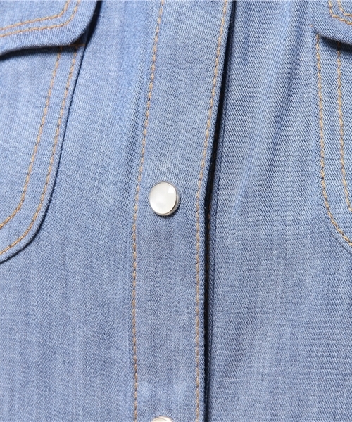 GUILD PRIME(ギルドプライム)の「☆2016S/S GirlsAwardにて山崎紘菜さん着用☆【GUILD PRIME】WOMENS テンセルデニムオールインワン(つなぎ/オールインワン・レディース・ブルー・34/36)」の10枚目の写真