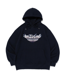 OUNDERR（オアンダーアール）の「[起毛選択] アンダーライトロゴフードTシャツ (ネイビー)（パーカー）」