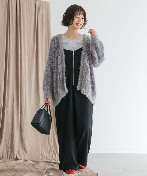 n'OrLABEL（ノアールレーベル）の「フロントジップサロペット（サロペット/オーバーオール・レディース・ブラック/モカ・1/2）」の20枚目の写真