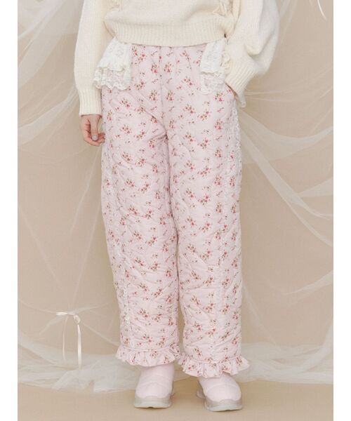 merry jenny(メリージェニー)の「flower padded pants(その他パンツ・レディース・オフホワイト/ブルー/ピンク・FREE)」の3枚目の写真