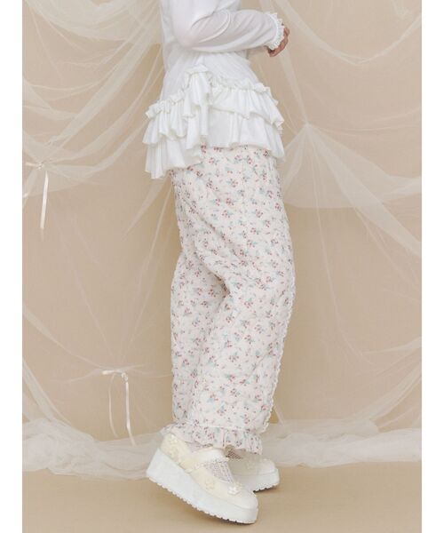 merry jenny(メリージェニー)の「flower padded pants(その他パンツ・レディース・オフホワイト/ブルー/ピンク・FREE)」の7枚目の写真