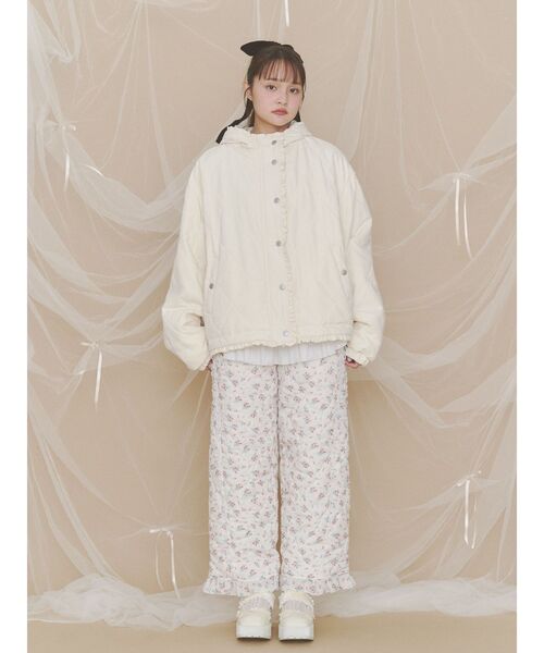 merry jenny(メリージェニー)の「flower padded pants(その他パンツ・レディース・オフホワイト/ブルー/ピンク・FREE)」の9枚目の写真