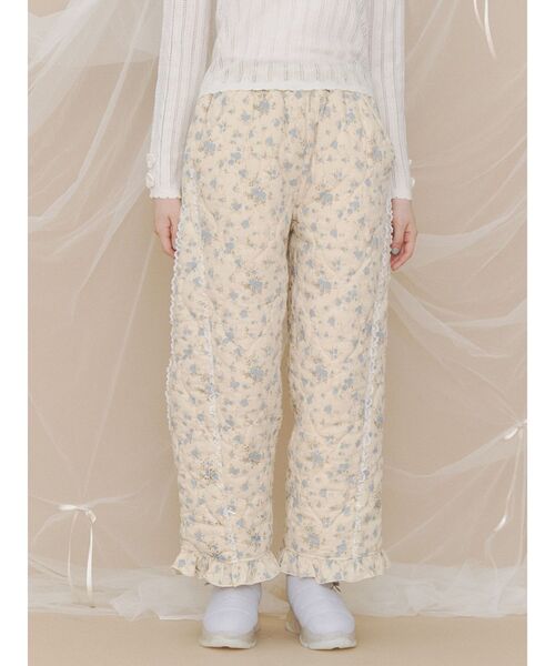 merry jenny(メリージェニー)の「flower padded pants(その他パンツ・レディース・オフホワイト/ブルー/ピンク・FREE)」の16枚目の写真