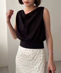 CAPRICIEUX LE'MAGE | ドレープノースリT(Tシャツ/カットソー)