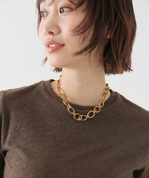 MERAKI(メラキ)の「MERAKI/メラキ TWIST FLOW NECKLACE ネックレス(ネックレス・レディース・ゴールド・FREE)」の8枚目の写真