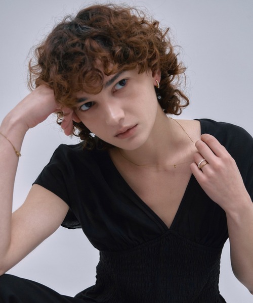 CENE（セネ）の「【CENE】セネ/サテンパールダブルリング（リング・レディース・シルバー/ゴールド・SMALL/MEDIUM）」の14枚目の写真