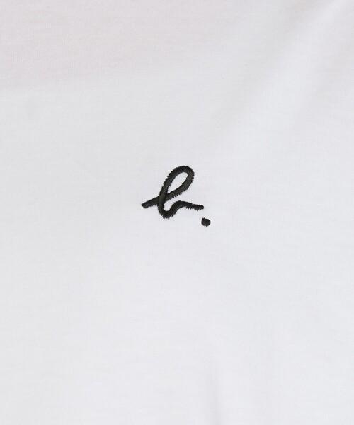 agnes b.(アニエスベー)の「"b" ロゴ 刺繍 コットン 半袖 Tシャツ "b. style"(Tシャツ/カットソー・レディース・ホワイト・1/2/3)」の7枚目の写真