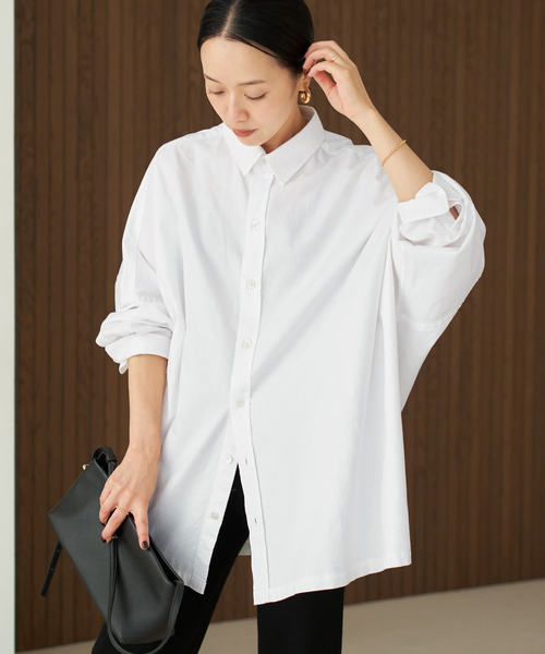 plage(プラージュ)の「《追加》Light OX Poncho シャツ 5(シャツ/ブラウス・レディース・ホワイト・FREE)」の10枚目の写真