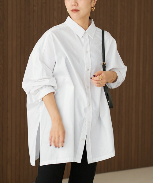 plage(プラージュ)の「《追加》Light OX Poncho シャツ 5(シャツ/ブラウス・レディース・ホワイト・FREE)」の11枚目の写真