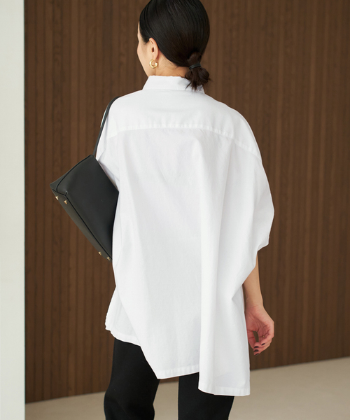 plage(プラージュ)の「《追加》Light OX Poncho シャツ 5(シャツ/ブラウス・レディース・ホワイト・FREE)」の13枚目の写真