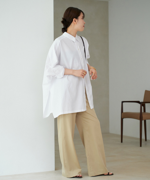 plage(プラージュ)の「《追加》Light OX Poncho シャツ 5(シャツ/ブラウス・レディース・ホワイト・FREE)」の16枚目の写真