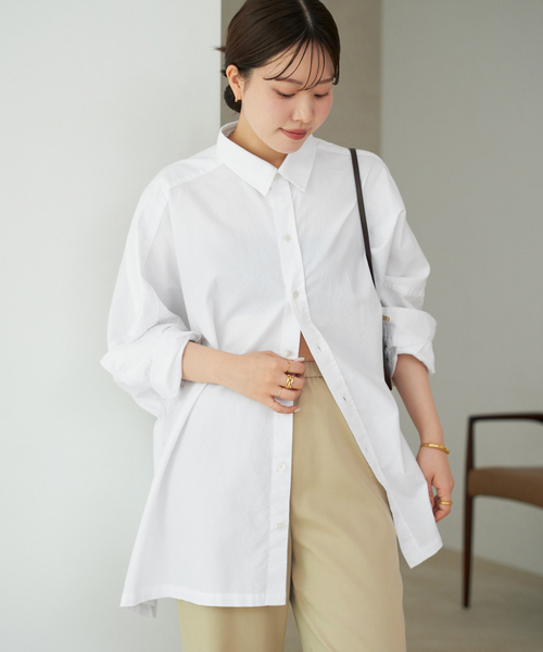 plage(プラージュ)の「《追加》Light OX Poncho シャツ 5(シャツ/ブラウス・レディース・ホワイト・FREE)」の18枚目の写真