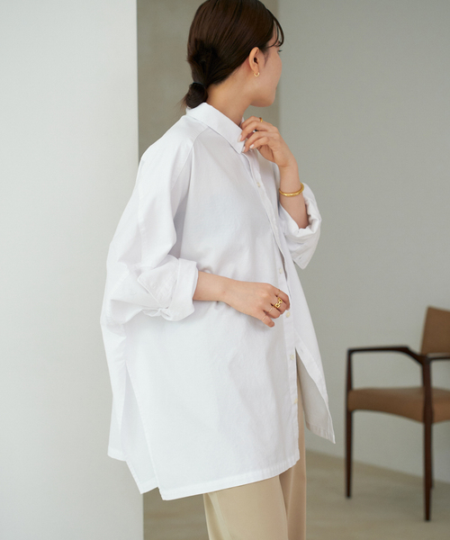 plage(プラージュ)の「《追加》Light OX Poncho シャツ 5(シャツ/ブラウス・レディース・ホワイト・FREE)」の21枚目の写真