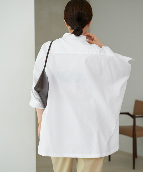 plage(プラージュ)の「《追加》Light OX Poncho シャツ 5(シャツ/ブラウス・レディース・ホワイト・FREE)」の22枚目の写真