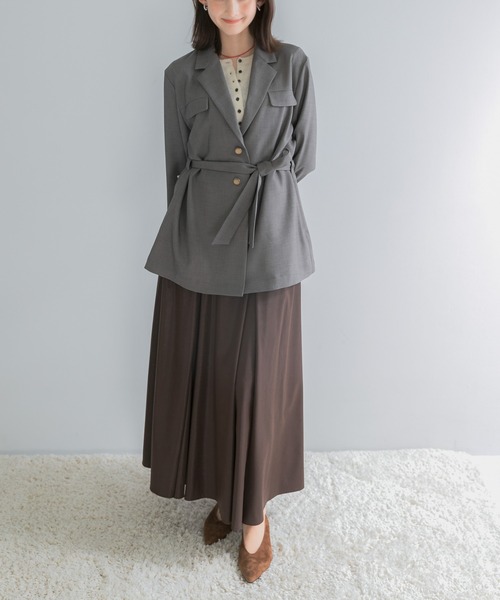 URBAN RESEARCH ROSSO WOMEN（アーバンリサーチ　ロッソ）の「防シワ シャンブレーシャツジャケット（その他アウター・レディース・ブラウン/グレー・FREE）」の10枚目の写真