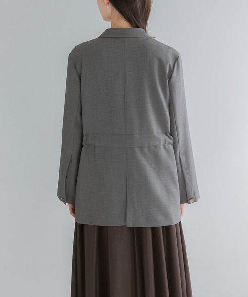URBAN RESEARCH ROSSO WOMEN（アーバンリサーチ　ロッソ）の「防シワ シャンブレーシャツジャケット（その他アウター・レディース・ブラウン/グレー・FREE）」の13枚目の写真
