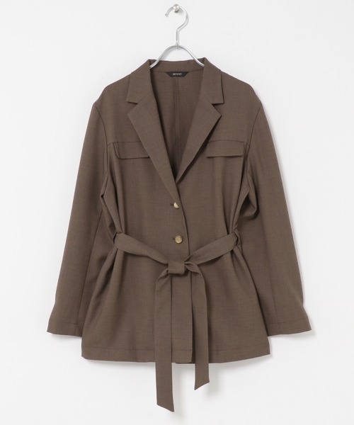 URBAN RESEARCH ROSSO WOMEN（アーバンリサーチ　ロッソ）の「防シワ シャンブレーシャツジャケット（その他アウター・レディース・ブラウン/グレー・FREE）」の17枚目の写真