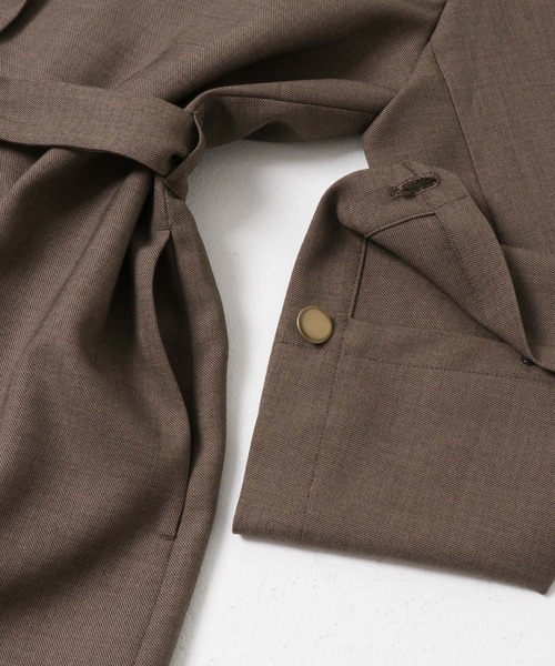 URBAN RESEARCH ROSSO WOMEN（アーバンリサーチ　ロッソ）の「防シワ シャンブレーシャツジャケット（その他アウター・レディース・ブラウン/グレー・FREE）」の18枚目の写真