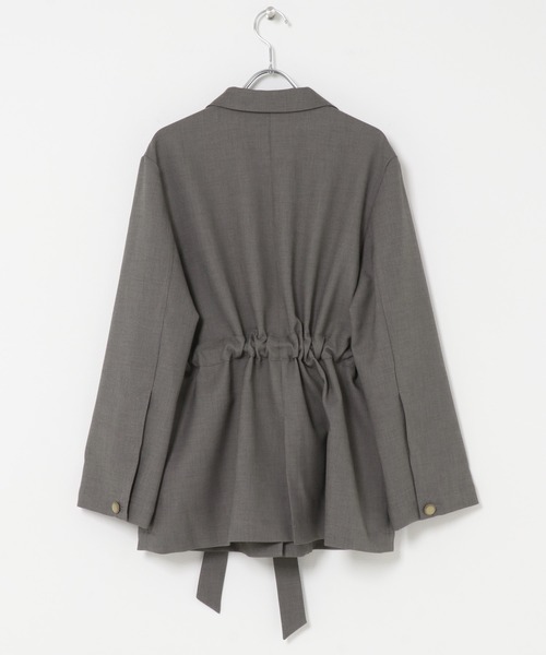URBAN RESEARCH ROSSO WOMEN（アーバンリサーチ　ロッソ）の「防シワ シャンブレーシャツジャケット（その他アウター・レディース・ブラウン/グレー・FREE）」の22枚目の写真