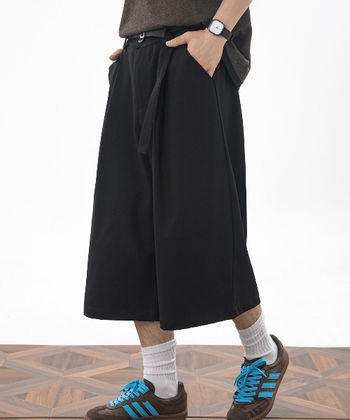 DOUBLE STEAL(ダブルスティール)の「DSタックワイドショーツ(その他パンツ・メンズ・グレー/ブラック・MEDIUM/LARGE/X-LARGE)」の3枚目の写真