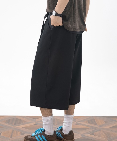 DOUBLE STEAL(ダブルスティール)の「DSタックワイドショーツ(その他パンツ・メンズ・グレー/ブラック・MEDIUM/LARGE/X-LARGE)」の4枚目の写真