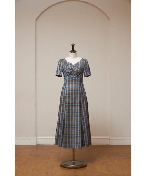 MISTREASS（ミストレアス）の「Multicolor Plaid Power Shoulder Dress（ワンピース・レディース・イエロー/ライトブルー・FREE）」の15枚目の写真
