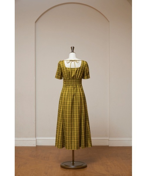MISTREASS（ミストレアス）の「Multicolor Plaid Power Shoulder Dress（ワンピース・レディース・イエロー/ライトブルー・FREE）」の11枚目の写真
