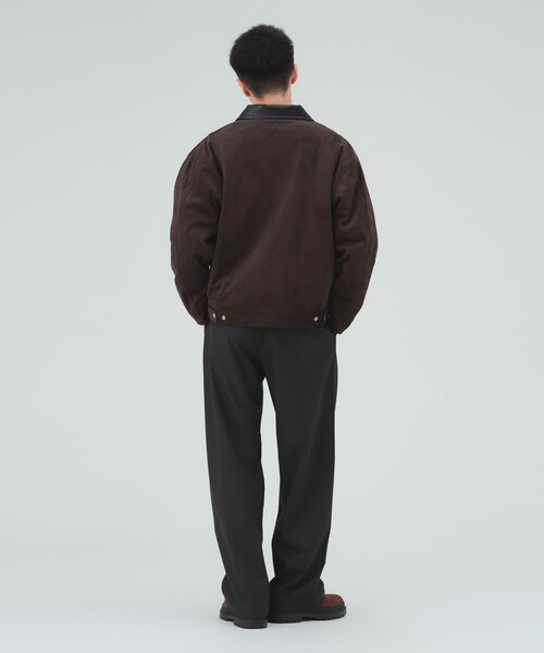 BEAMS HEART(ビームスハート)の「ワイドストレート カーブパンツ(チノパンツ・メンズ・ブラック/チャコールグレー・SMALL/MEDIUM/LARGE)」の4枚目の写真