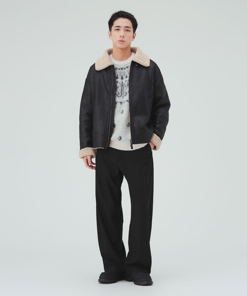 BEAMS HEART(ビームスハート)の「ワイドストレート カーブパンツ(チノパンツ・メンズ・ブラック/チャコールグレー・SMALL/MEDIUM/LARGE)」の8枚目の写真