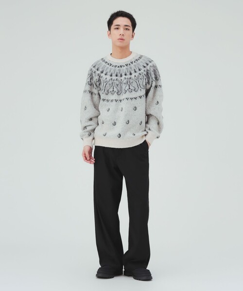 BEAMS HEART(ビームスハート)の「ワイドストレート カーブパンツ(チノパンツ・メンズ・ブラック/チャコールグレー・SMALL/MEDIUM/LARGE)」の10枚目の写真