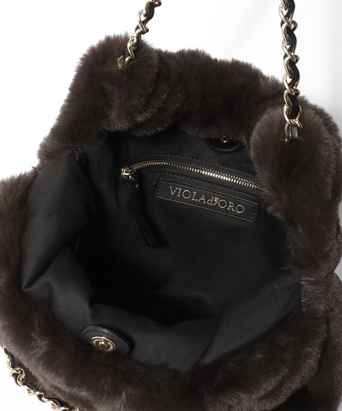 VIOLAd'ORO(ヴィオラドーロ)の「VIOLAd’ORO / ELMO ファートートバッグ(トートバッグ・レディース・ダークブラウン/チャコールグレー・FREE)」の14枚目の写真
