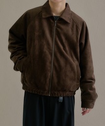 epnok（エプノック）の「シンセティックスウェード中綿ショートZIPブルゾン（ブルゾン）」