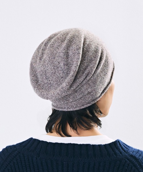 CA4LA（カシラ）の「CASHMERE MISSILE LONG5（ニットキャップ/ビーニー・メンズ・モカ/グレー/ブラック・ONESIZE）」の6枚目の写真