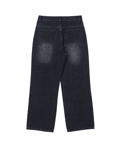 MAKEITTO（メイキット）の「セミワイドダートデニムパンツ_ブラック（デニムパンツ・メンズ・その他・SMALL/MEDIUM/LARGE/X-LARGE）」の4枚目の写真