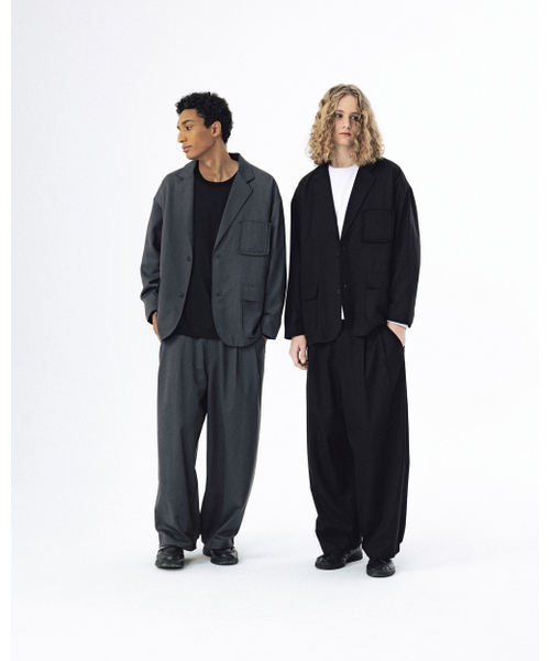 ANGLAN(アングラン)の「Mix Structured Blazer - Black(テーラードジャケット・メンズ・その他・ONE SIZE)」の9枚目の写真