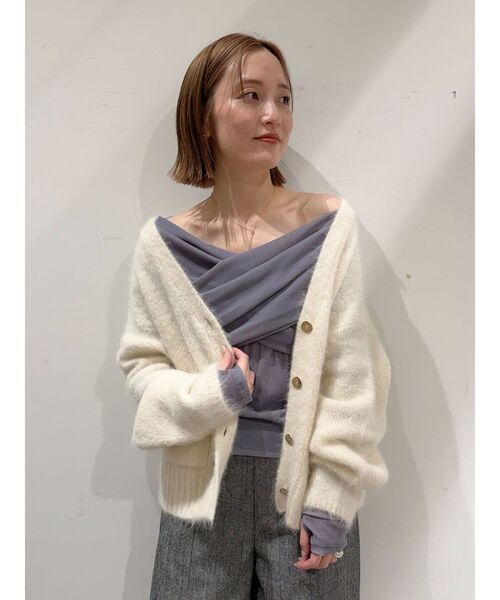 LAGUNAMOON（ラグナムーン）の「アルパカブレンドメタルボタンカーデ（カーディガン/ボレロ・レディース・ピンク/アイボリー/ネイビー・FREE）」の20枚目の写真